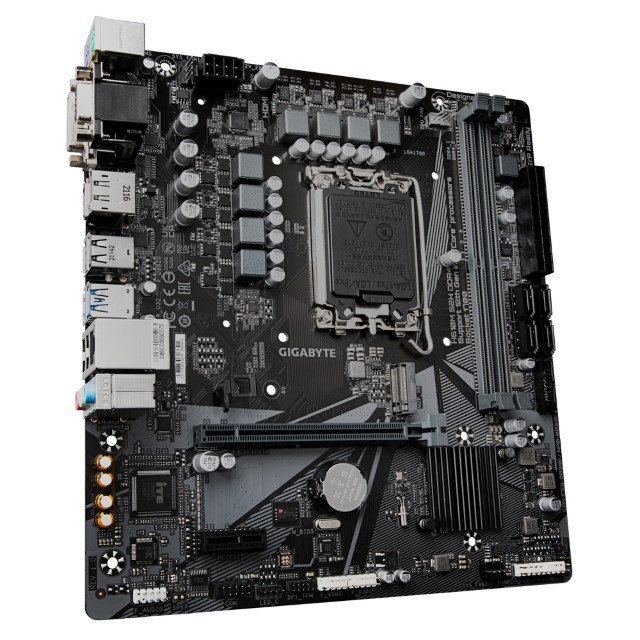 Gigabyte H610M S2H DDR4 - 1.1 - placa base - micro ATX - Socket LGA1700 - H610 Chipset - USB 3.2 Gen 1 - Gigabit LAN - Tarjeta gráfica (CPU necesaria) - HD Audio (8-canales)