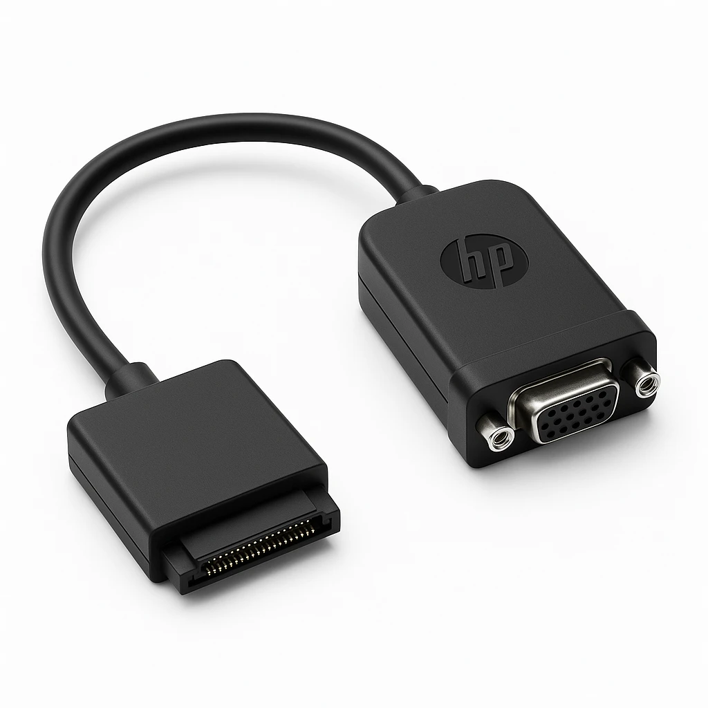 HP - Adaptador de red - HD-15 (VGA), RJ-45 (H) a conector a base de anclaje de 70 patillas (M) - 15 cm - negro - para EliteBook 1030 G1 Notebook, 1040 G3 Notebook; EliteBook Folio 1020 G1, 10