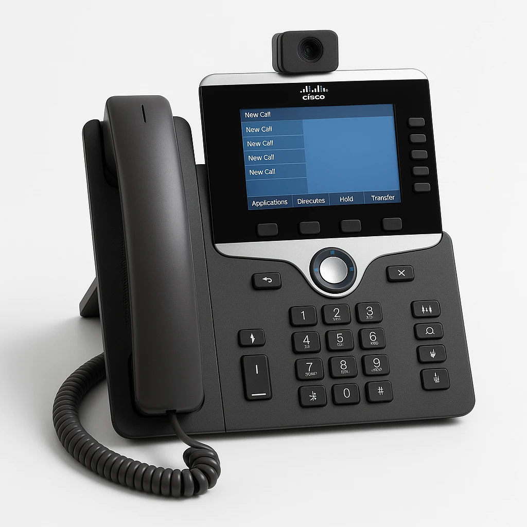 Cisco IP Phone 8845 - Vídeoteléfono IP - con cámara digital, interfaz de Bluetooth - SIP, SDP - 5 líneas - carbón