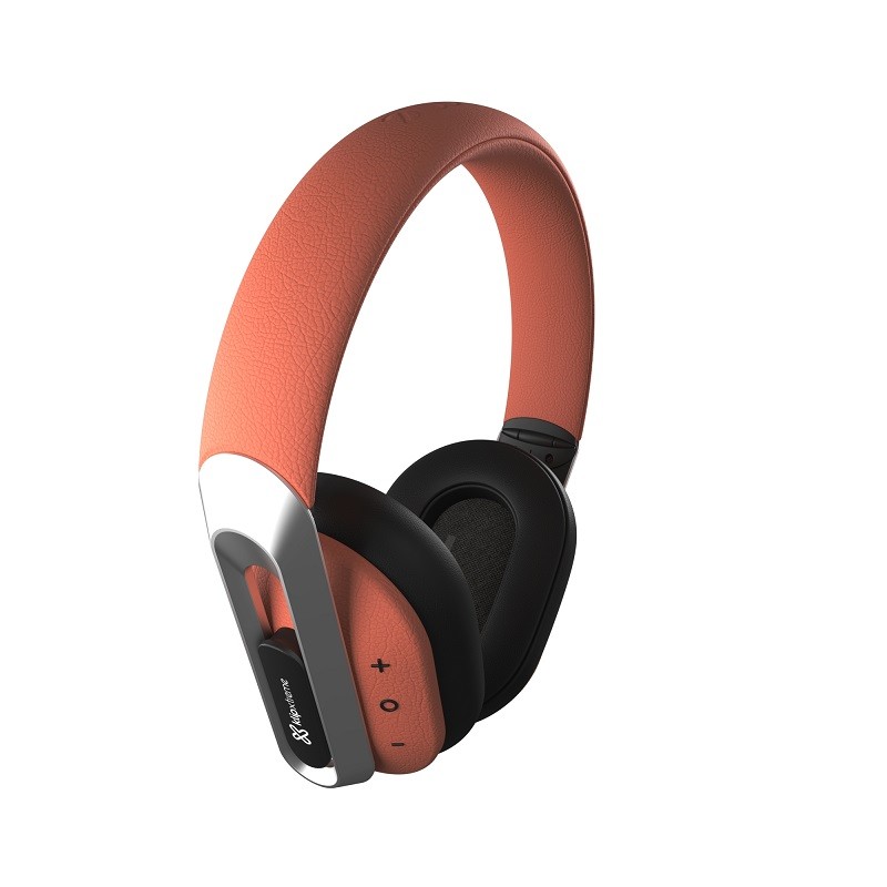 Klip Xtreme - KWH-750CO - Headphones - Para Home audio / Para Portable electronics / Para Professional audio / Para Cellular phone - Wireless - 40Hr Coral color