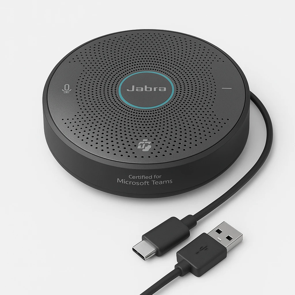 Jabra Speak2 55 MS - Altavoz manos libres - Bluetooth - Inalámbrico, con cable - USB-C, USB-A - Gris oscuro - Certificado para Microsoft Teams, Certificado con Microsoft Quick Pairing
