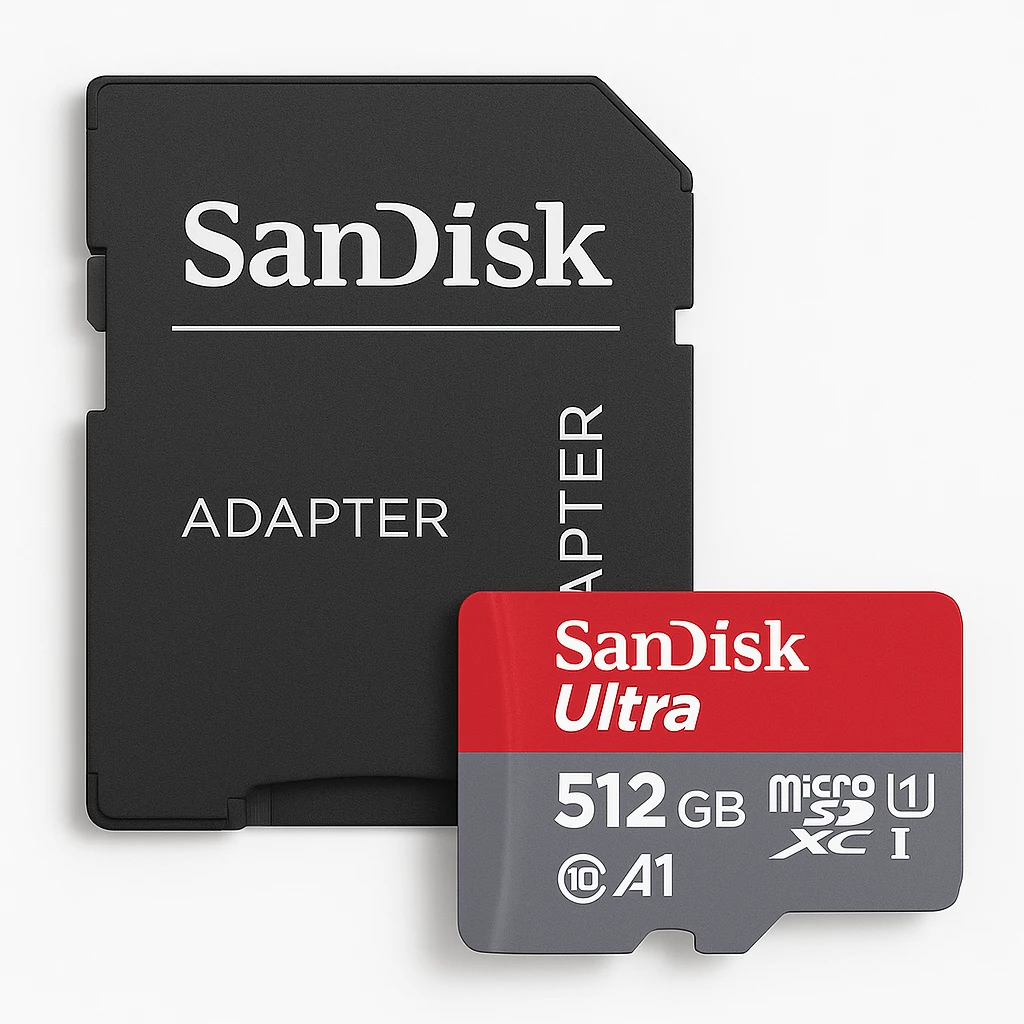 SanDisk Ultra - Tarjeta de memoria flash (adaptador microSDXC a SD Incluido) - 512 GB - A1 / UHS Class 1 / Class10 - microSDXC UHS-I