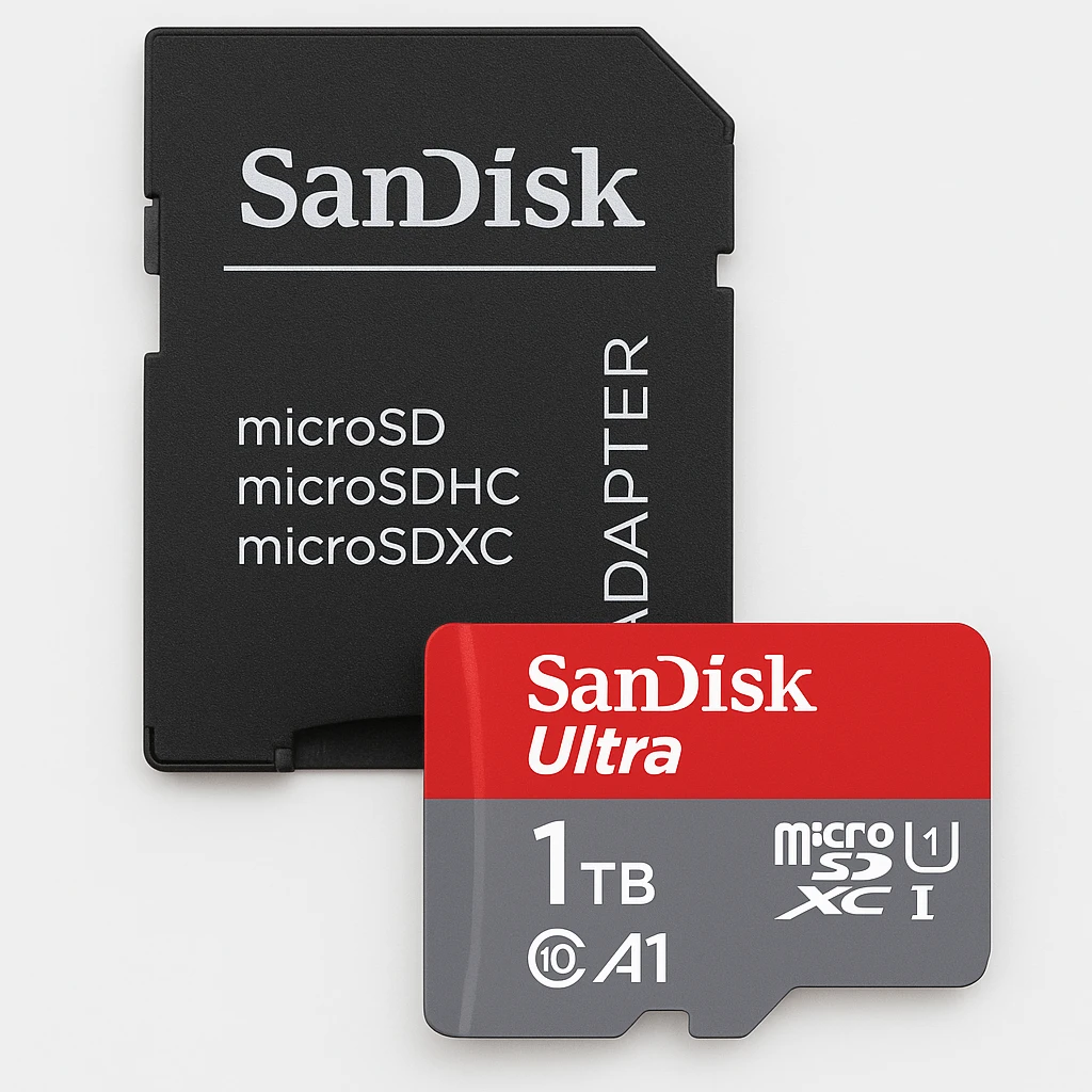 SanDisk Ultra - Tarjeta de memoria flash (adaptador microSDXC a SD Incluido) - 1 TB - A1 / UHS Class 1 / Class10 - microSDXC UHS-I