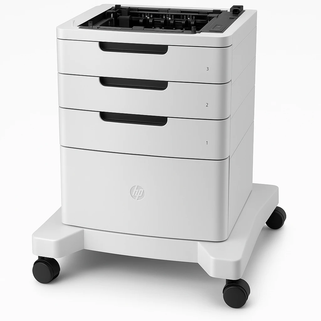 HP Paper Feeder and Stand - Base para impresora con alimentador de soportes - 2500 hojas en 3 bandeja(s) - para Color LaserJet Enterprise MFP M680; LaserJet Enterprise Flow MFP M680