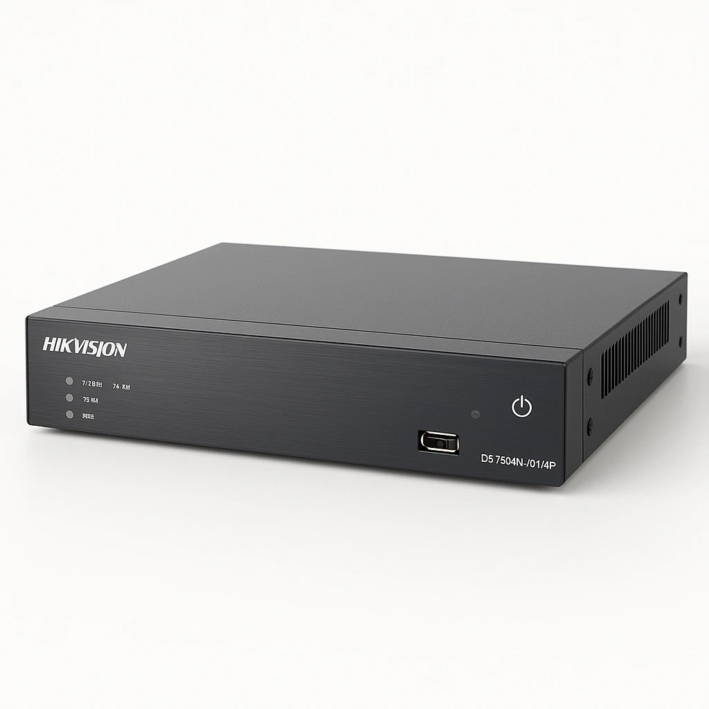 Hikvision DS-7604NI-Q1/4P - NVR - 4 canales - en red - 1U - montable en bastidor (opción)