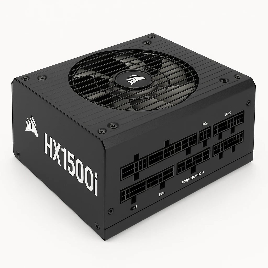 CORSAIR HXi Series HX1500i - Fuente de alimentación (interna) - ATX12V 2.52/ EPS12V 2.92 - 80 PLUS Platinum - CA 100-240 V - 1500 vatios - Norteamérica