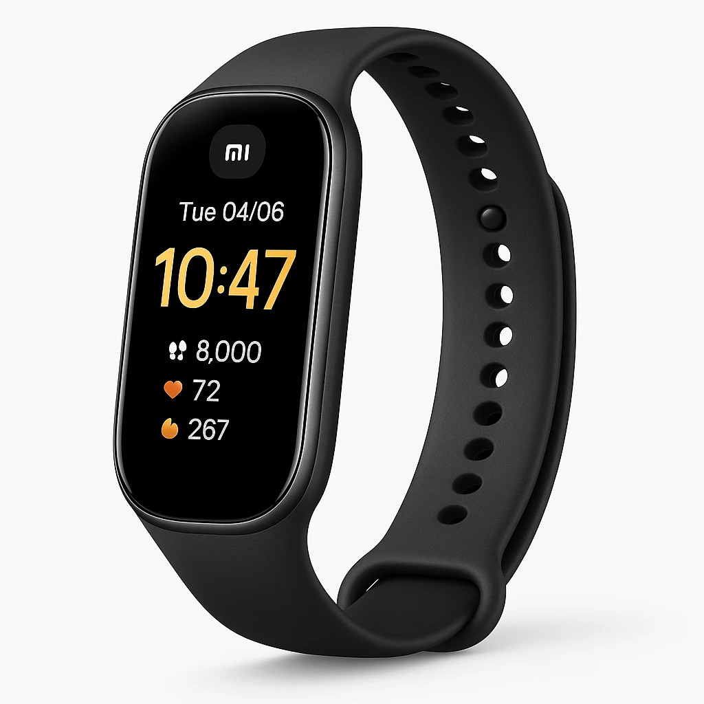 Xiaomi Smart Band 8 - Rastreador de actividad con banda - tamaño de la muñeca: 135-210 mm - pantalla luminosa 1.62" - Bluetooth - 27 g - negro grafito