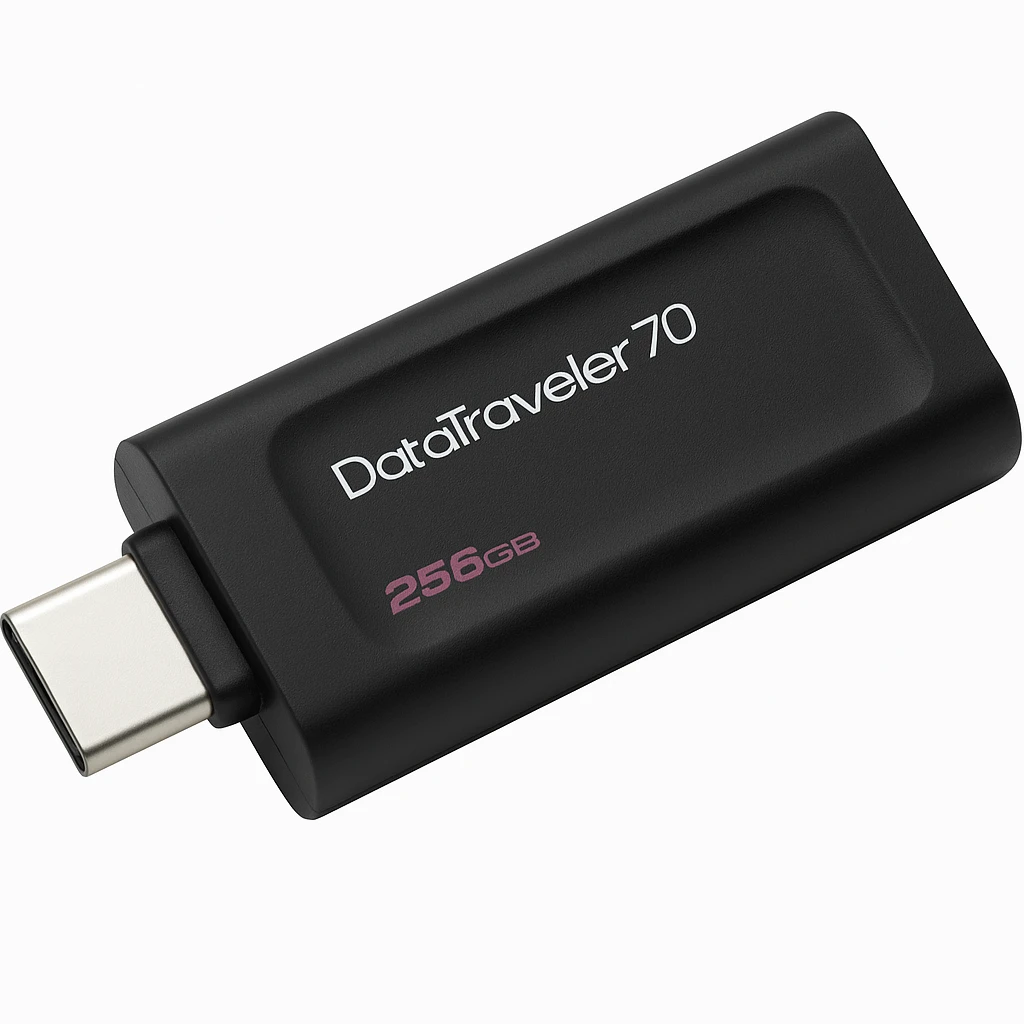 Kingston DataTraveler 70 - Unidad flash USB - 256 GB - USB-C 3.2 Gen 1