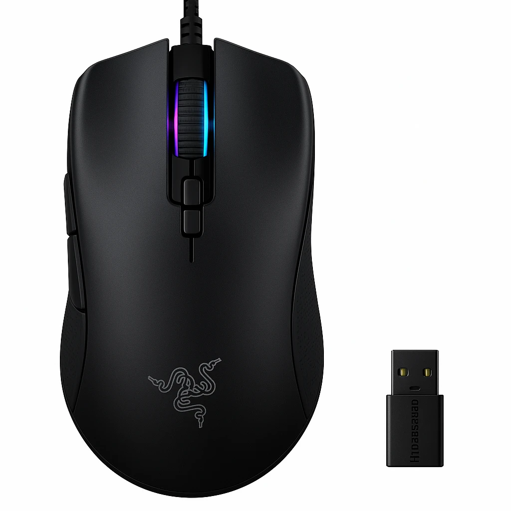 Razer Cobra Pro - Ratón - diestro - óptico - 8 botones - cableado, inalámbrico - USB, 2.4 GHz, Bluetooth - Receptor inalámbrico USB HyperSpeed - negro