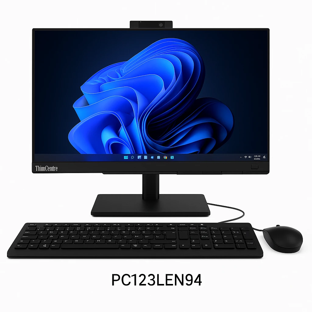 Lenovo ThinkCentre - All-in-one - Intel Core i7 I7-12700H / 4.7 GHz - 16 GB - DDR4 SDRAM - 512 GB HDD - DVD±RW - 23.8" - Intel Iris Xe Graphics - Windows 11 Pro - All black - Spanish