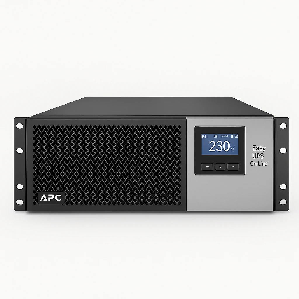 APC Easy UPS On-Line - UPS (montaje en bastidor) - CA 230 V - 1800 vatios - 2000 VA - Ion de litio - RS-232, USB - conectores de salida: 6 - 4U - 19" - negro con plata - para Modbus Card SRVS