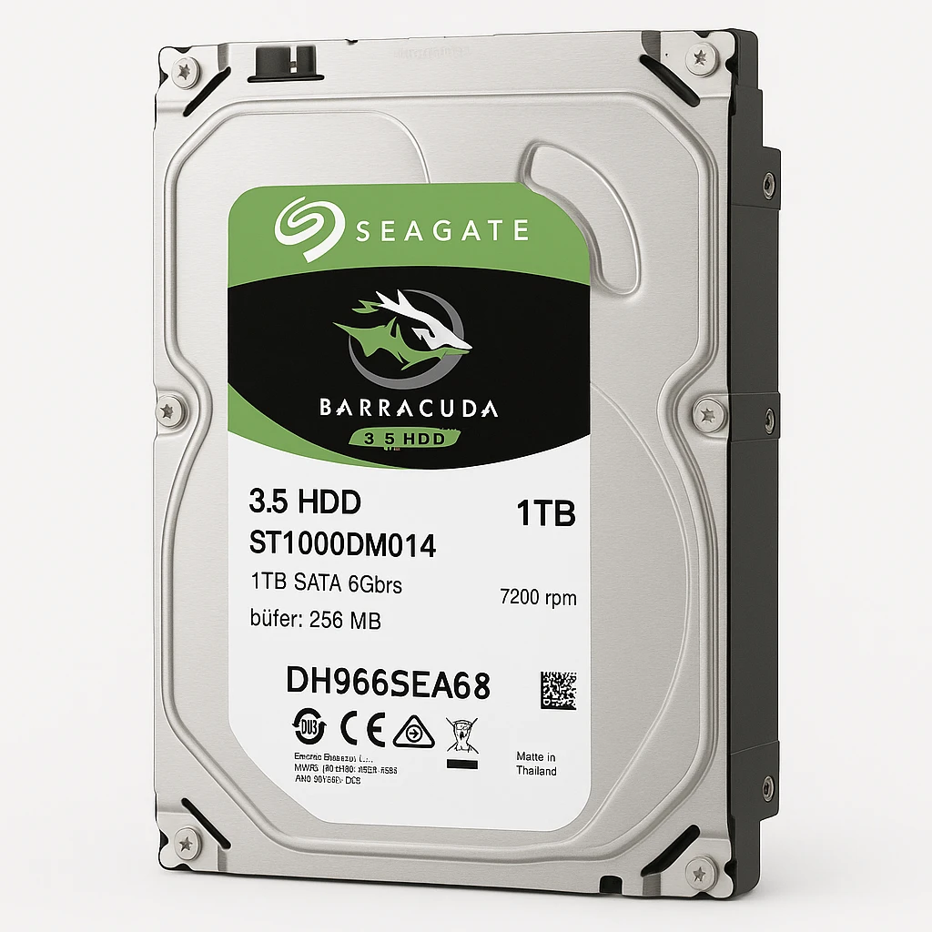 Seagate Barracuda ST1000DM014 - Disco duro - 1 TB - interno - 3.5" - SATA 6Gb/s - 7200 rpm - búfer: 256 MB