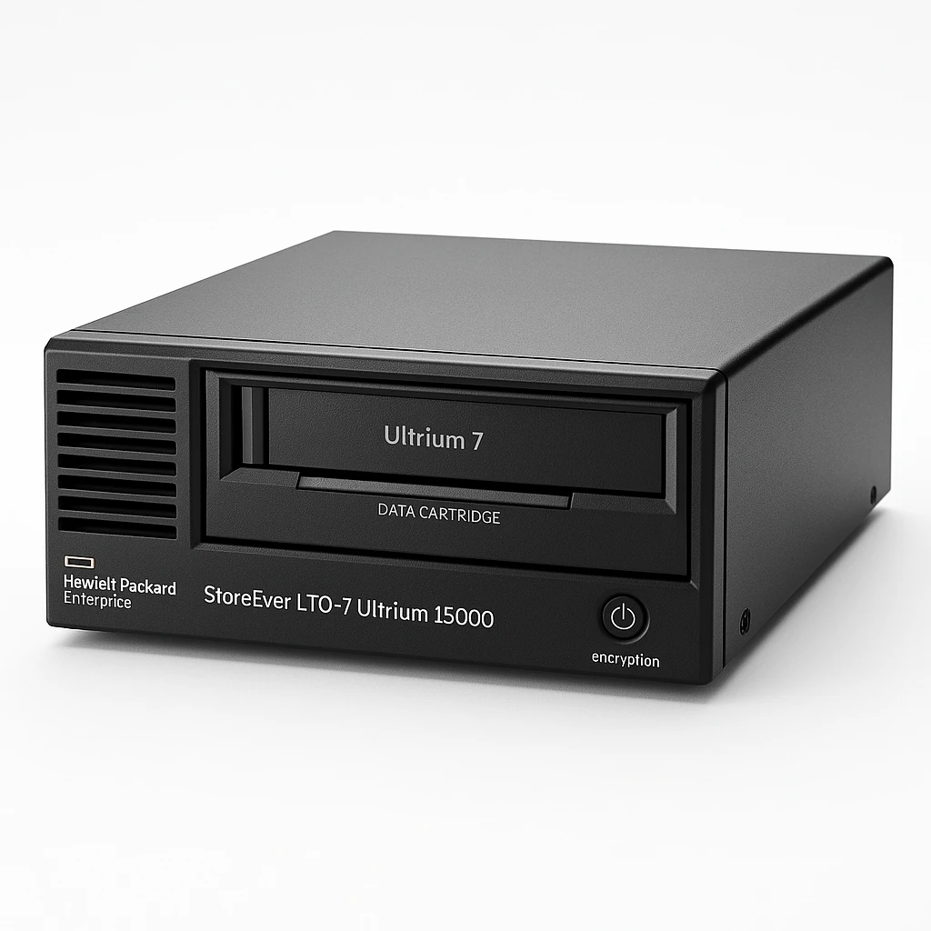 HPE StoreEver LTO-7 Ultrium 15000 - Unidad de cinta - LTO Ultrium (6 TB / 15 TB) - Ultrium 7 - SAS-2 - externo - cifrado