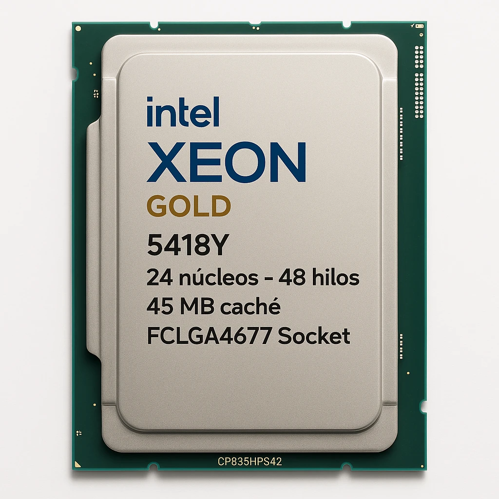 Intel Xeon Gold 5418Y - 2 GHz - 24 núcleos - 48 hilos - 45 MB caché - FCLGA4677 Socket