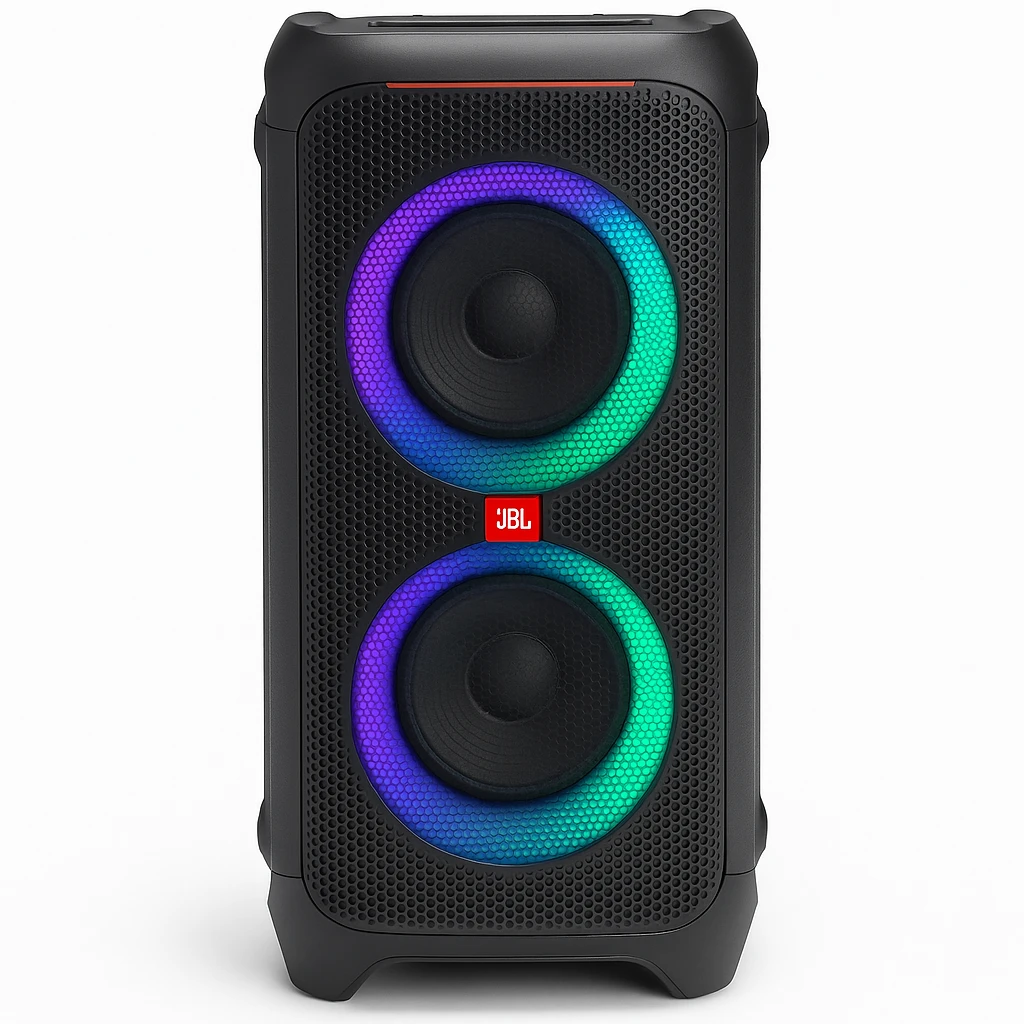 JBL PartyBox Stage 320 - Altavoz de fiesta - para uso portátil - inalámbrico - Bluetooth - controlado por aplicación - 240 vatios - 2 vías - negro