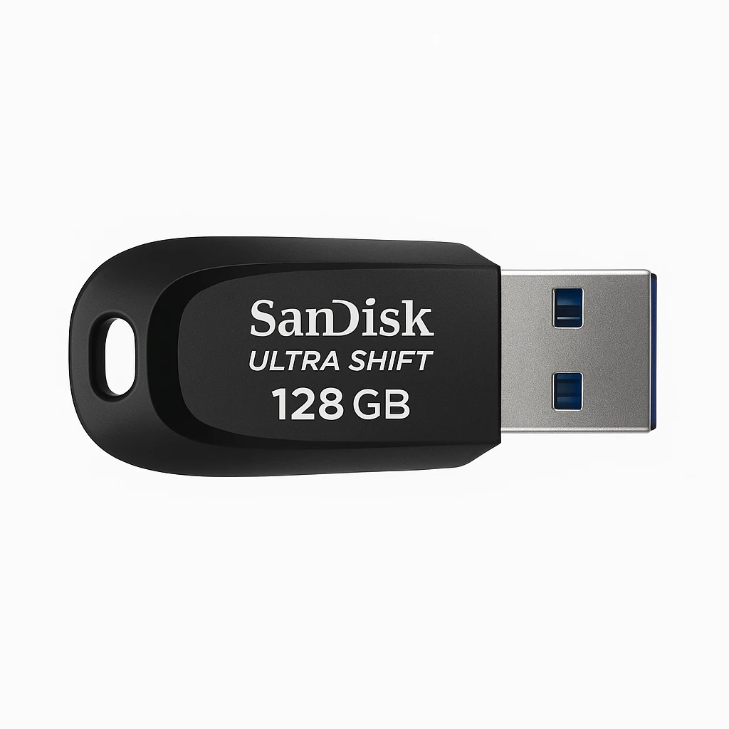 SanDisk Ultra Shift - Unidad flash USB - 128 GB - USB 3.2 Gen 1 - onagra