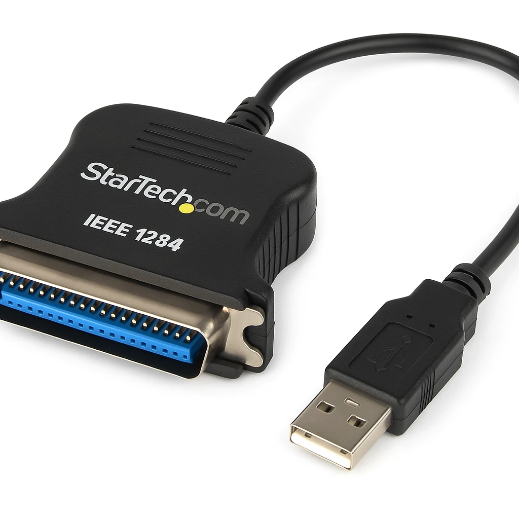 StarTech.com Cable Adaptador de Impresora Centronics a USB - 1x Centronics (36 pines) Macho - 1x USB A Macho - Adaptador paralelo - USB 2.0 - IEEE 1284