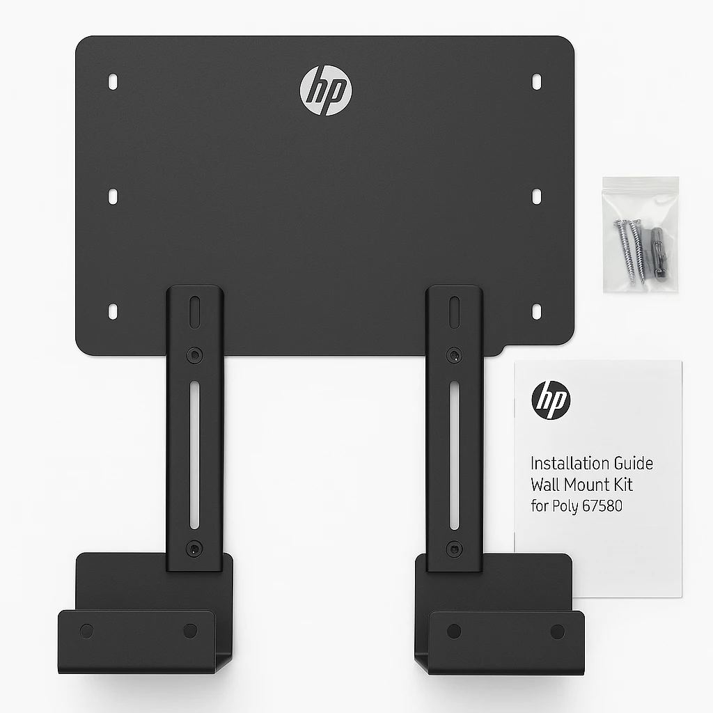 HP - Kit de montaje (soporte para montaje en pared) - para sistema de videoconferencia - para Poly G7500