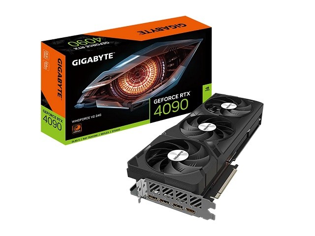 Gigabyte GeForce RTX 4090 WINDFORCE V2 24G - Tarjeta gráfica - NVIDIA GeForce RTX 4090 - 24 GB GDDR6X - PCIe 4.0 - HDMI, 3 x DisplayPort