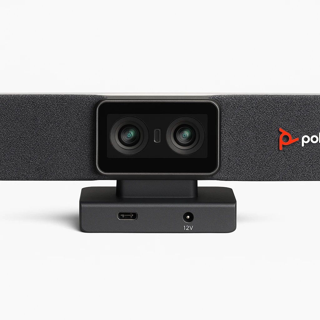 Poly Studio E70 - Cámera de conferencias - color - 2 de 20 MP - 3840 x 2160 - 4K, 2160p - LAN - USB-C - CC 12 V / PoE
