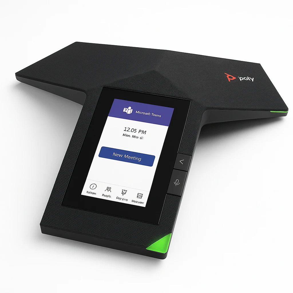 Poly Trio C60 - Para Microsoft Teams - teléfono VoIP para conferencias - con interfaz de Bluetooth con ID de llamadas/llamada en espera - IEEE 802.11a/b/g/n (Wi-Fi) / Bluetooth 4.2 - 5 vías c