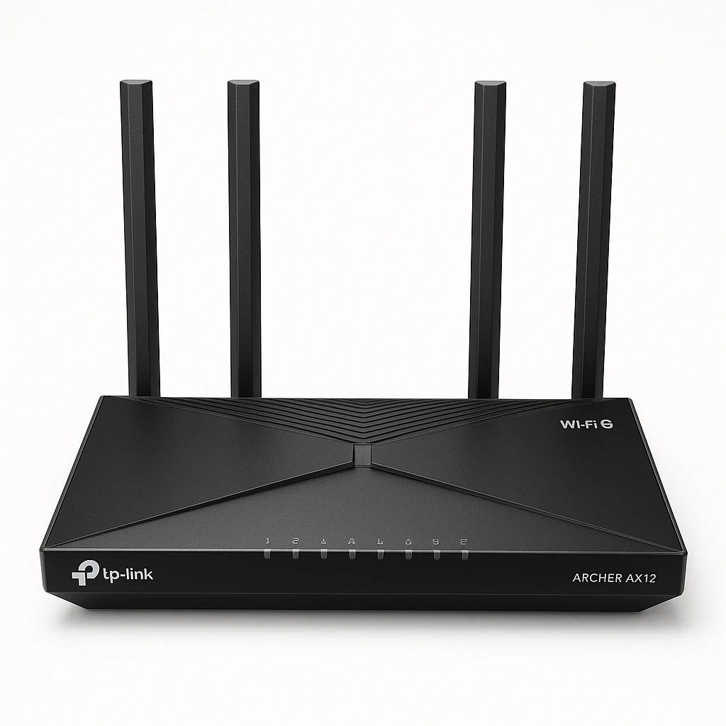TP-LINK Archer AX12 V1 - Enrutador inalámbrico conmutador de 3 puertos - 1GbE - Wi-Fi 6 - Doble banda