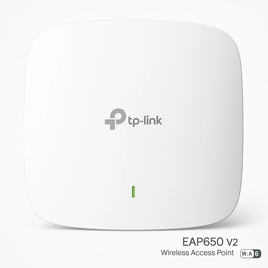 TP-LINK EAP650 V2 - Punto de acceso inalámbrico - Wi-Fi 6 - 2.4 GHz, 5 GHz - gestionado a través de la nube - instalable en pared/techo
