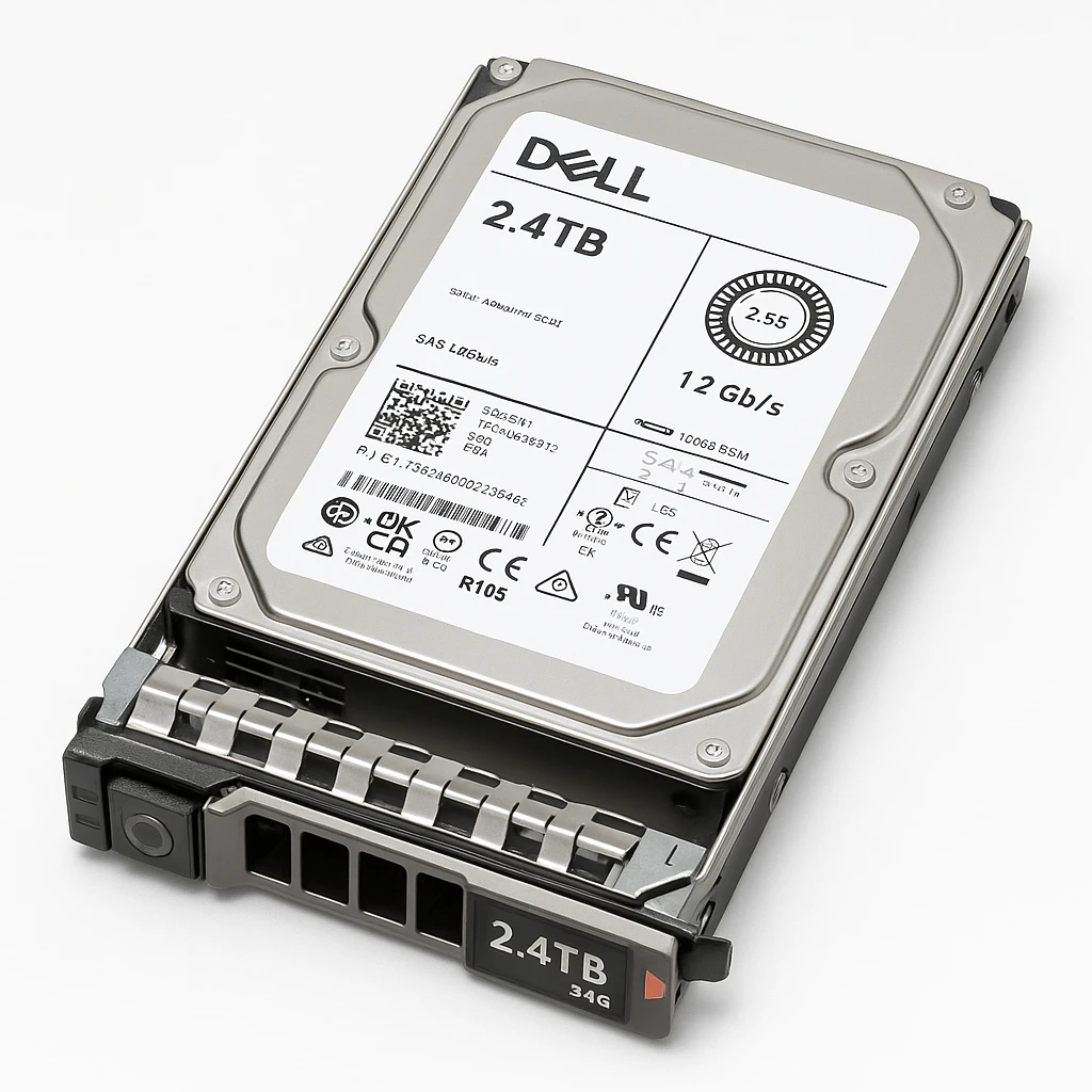Dell - Kit del cliente - disco duro - 2.4 TB - hot-swap - 2.5" - SAS 12Gb/s - 10000 rpm - para PowerEdge R360, R650, R660, R6615, R6625, R750, R7525, R760, R7615, R7625, T550, T560