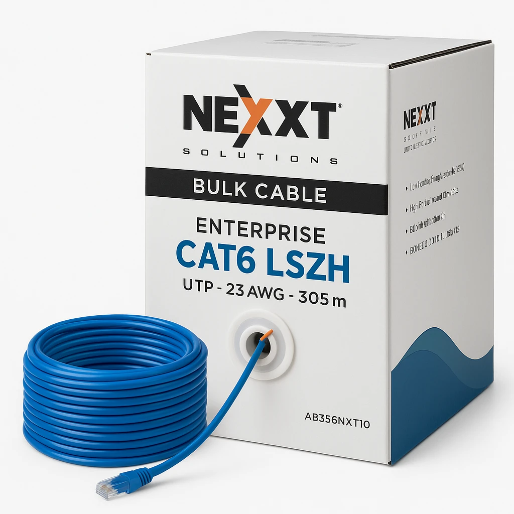 Nexxt Solutions Infrastructure - Bulk cable - UTP - 305 m RJ-45 - Blue - Enterprise Cat6 LSZH - 23AWG 