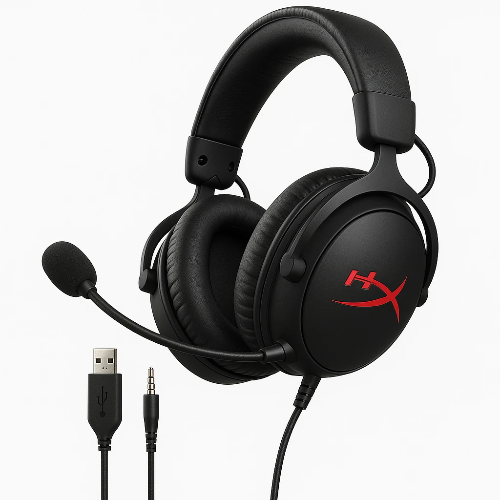 HyperX Cloud III Gaming - Auricular - tamaño completo - cableado - USB, conector de 3,5 mm - negro