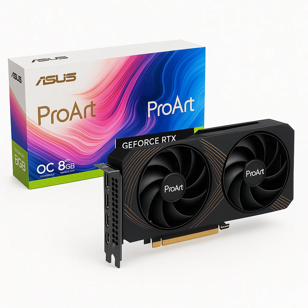 ASUS ProArt GeForce RTX 4060 8GB - OC Edition - tarjeta gráfica - GeForce RTX 4060 - 8 GB GDDR6 - PCIe 4.0 - 3 x DisplayPort, HDMI