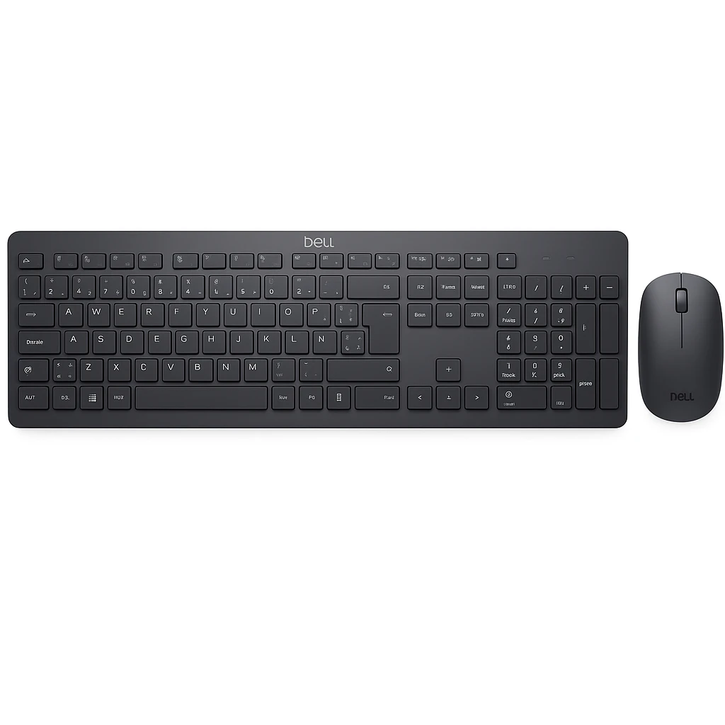 Dell - Keyboard and mouse set - Spanish - Wireless - KM5221W (Brown Box)