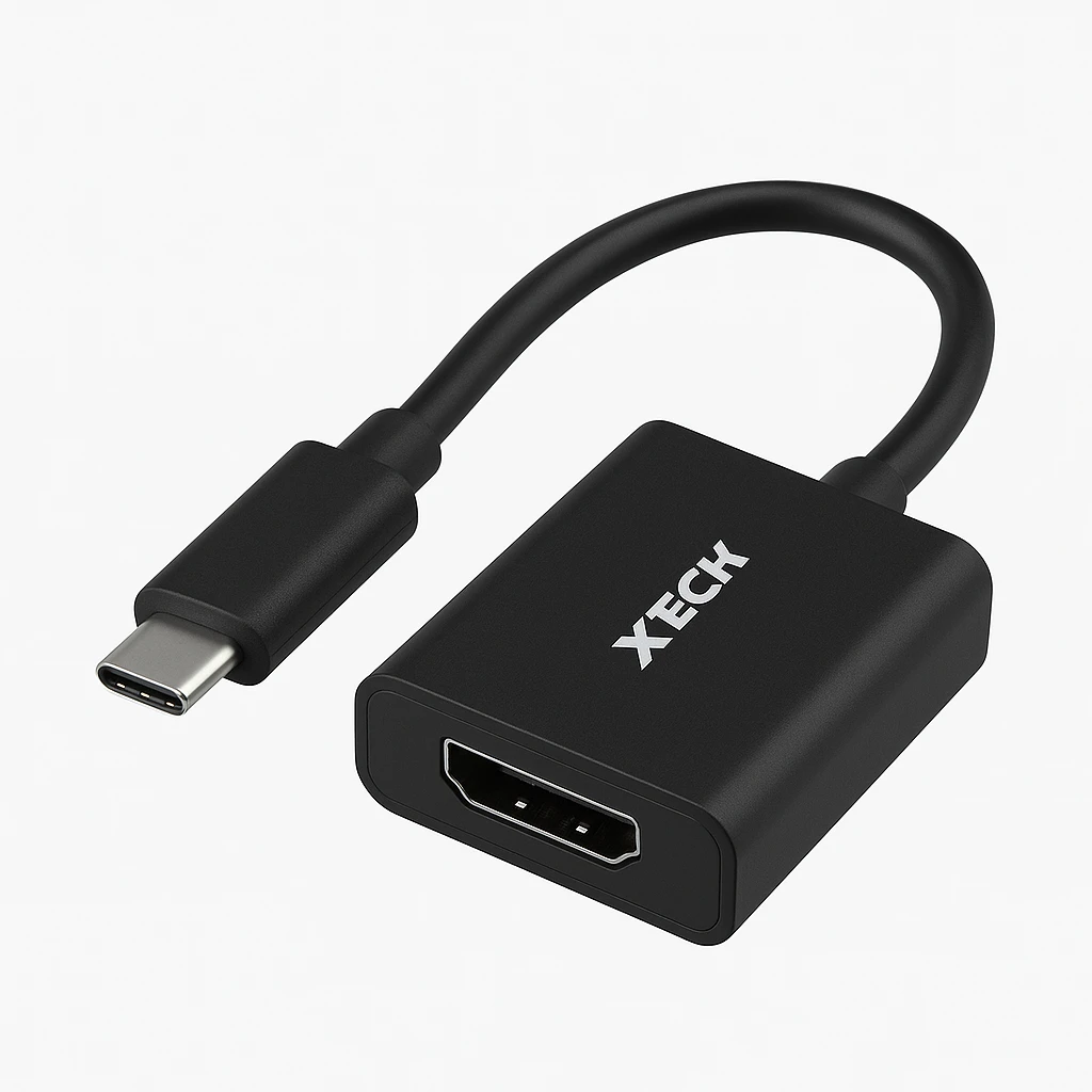 Xtech - Video adapter - USB Type C - HDMI - Black - (m) to (f) XTC-541