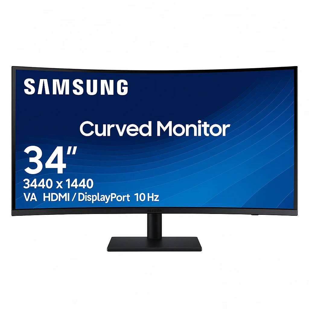Samsung LS34C650UALXZS - LCD monitor - Curved Screen - 34" - 3440 x 1440 - VA - HDMI / DisplayPort - 100HZ