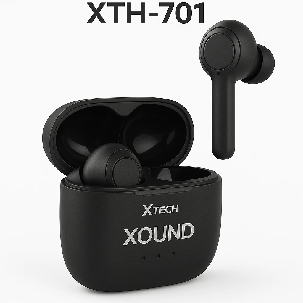 Xtech - XTH-701 - True wireless earphones - Para Home audio / Para Portable electronics / Para Tablet / Para Cellular phone - Wireless - Xound W/Charging Case