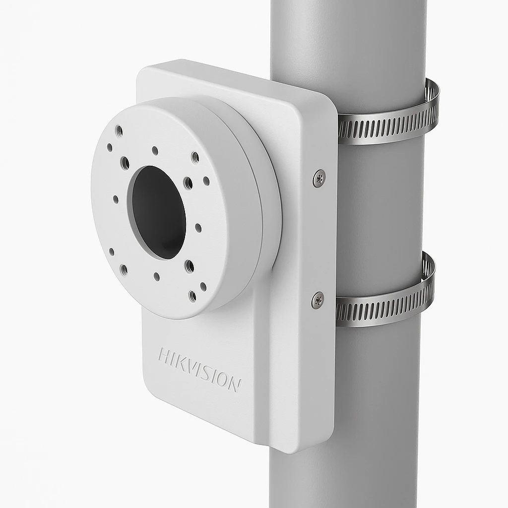 Hikvision DS-1275ZJ - Adaptador de montaje de cúpula de cámara - instalable en poste - para AcuSense DS-2CD2T83; Pro Series (All) DS-2CD2T83; Pro Series EasyIP 2.0 Plus with AcuSense