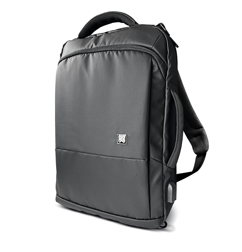 Klip Xtreme - Notebook carrying backpack - 15.6" - Polyester - Black - 2 in 1 Backpack & NB Case