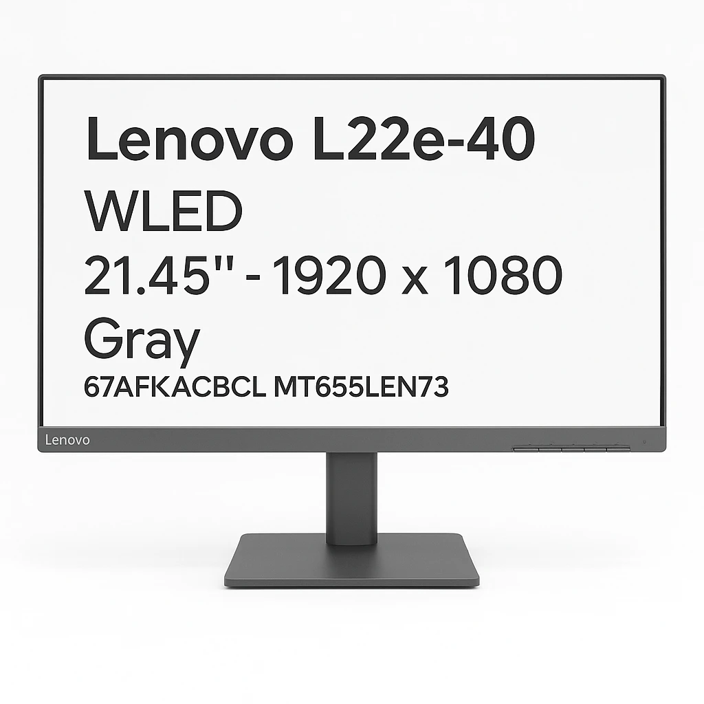 Lenovo L22e-40 - WLED - 21.45" - 1920 x 1080 - Gray - 67AFKACBCL