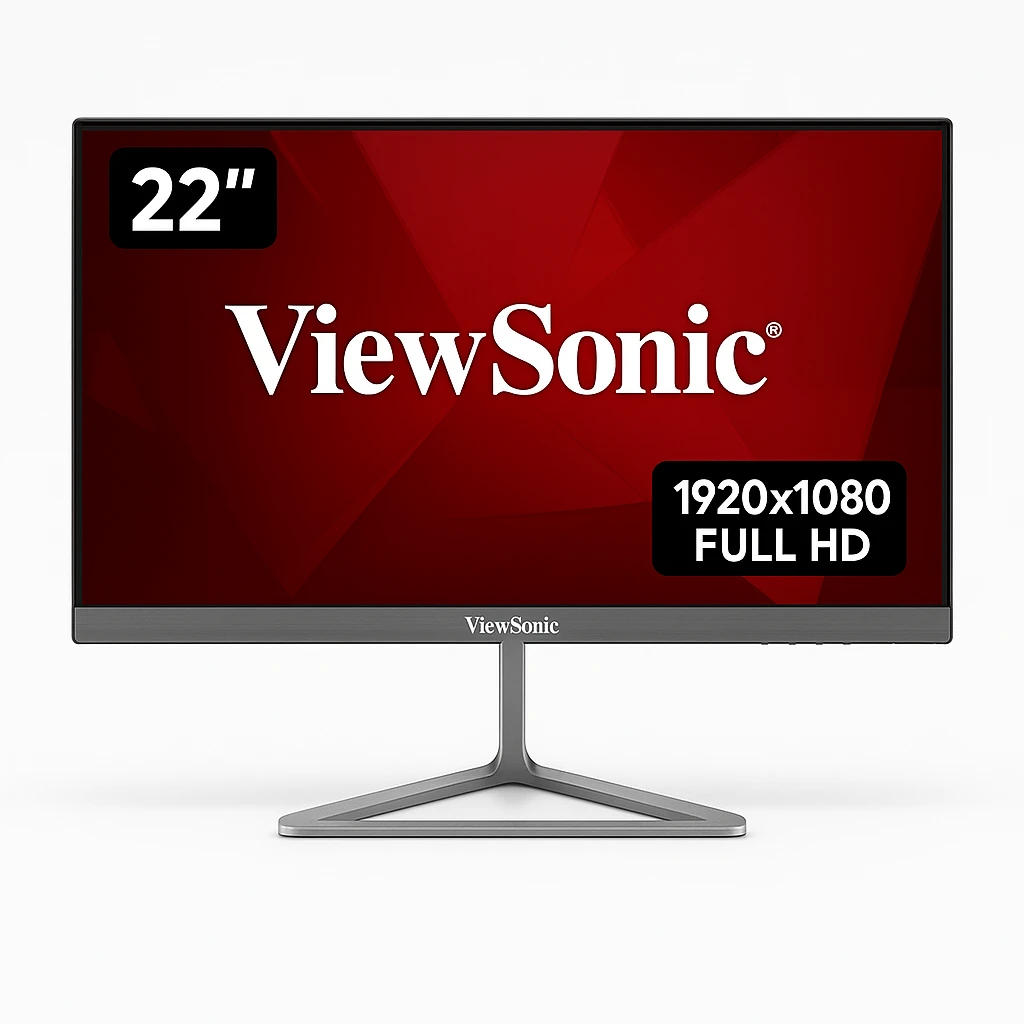 ViewSonic VX2276-smhd - Monitor LED - 22" (21.5" visible) - 1920 x 1080 Full HD (1080p) - IPS - 250 cd/m² - 1000:1 - 7 ms - HDMI, VGA, DisplayPort - altavoces