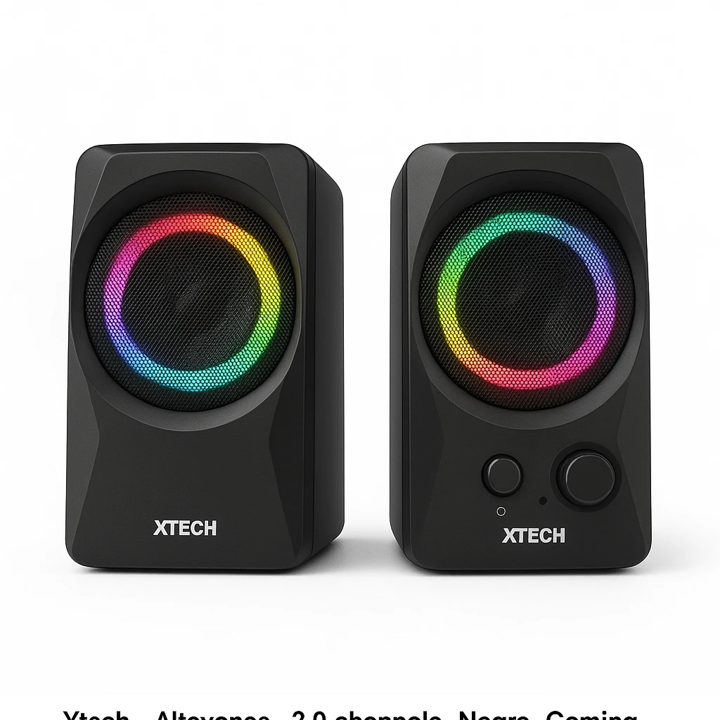 Xtech - Altavoces - 2.0 canales - Negro - Gaming con luz LED XTS-131