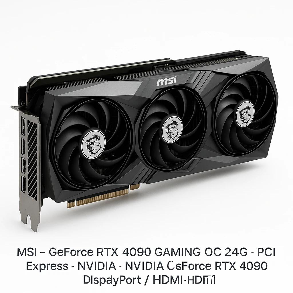 MSI - GeForce RTX 4090 GAMING OC 24G - PCI Express - NVIDIA - NVIDIA GeForce RTX 4090 - GDDR6 SDRAM - DisplayPort / HDMI - Slim