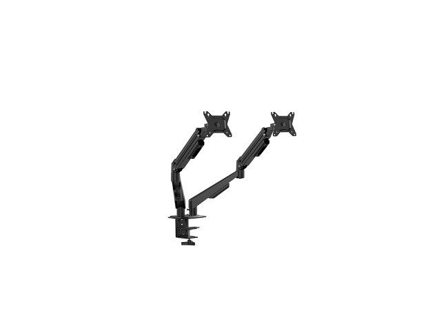 Klip Xtreme - Desktop to monitor mounting kit - Dual - Spring - 13-32in