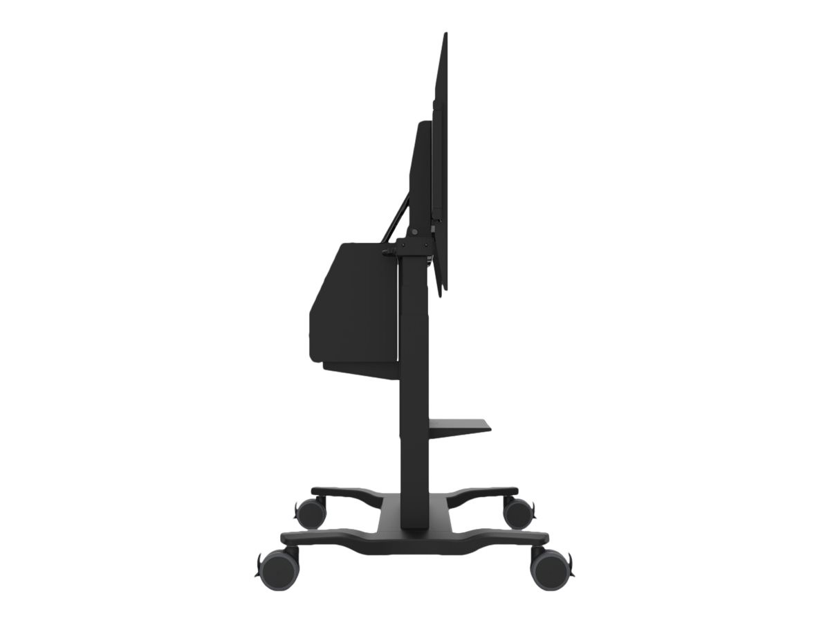 ViewSonic VB-STND-008 - Carrito - motorizado - para pantalla plana - plástico, acero, aleación de aluminio - tamaño de pantalla: 55"-86" - interfaz de montaje: hasta 800 x 600 mm - se puede i