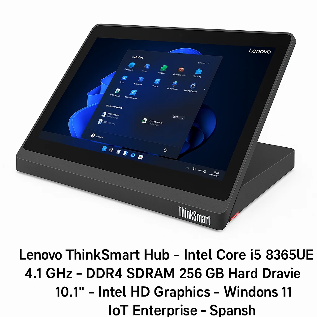 Lenovo ThinkSmart Hub - Intel Core i5 8365UE / 4.1 GHz - DDR4 SDRAM - 256 GB Hard Drive Capacity - 10.1" - Intel HD Graphics - Windows 11 IoT Enterprise - Spanish