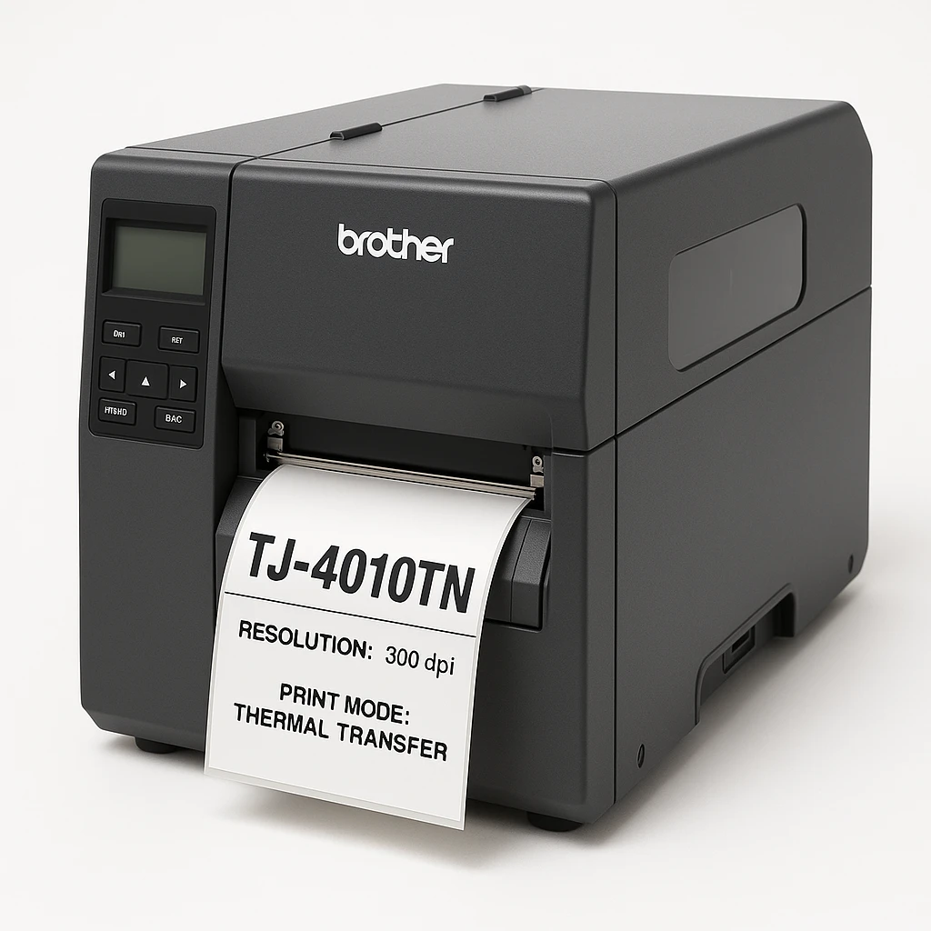 Brother - Label printer - Monochrome - Thermal transfer - 300 dpi - USB / LAN / USB host / Serial - TJ4010TN