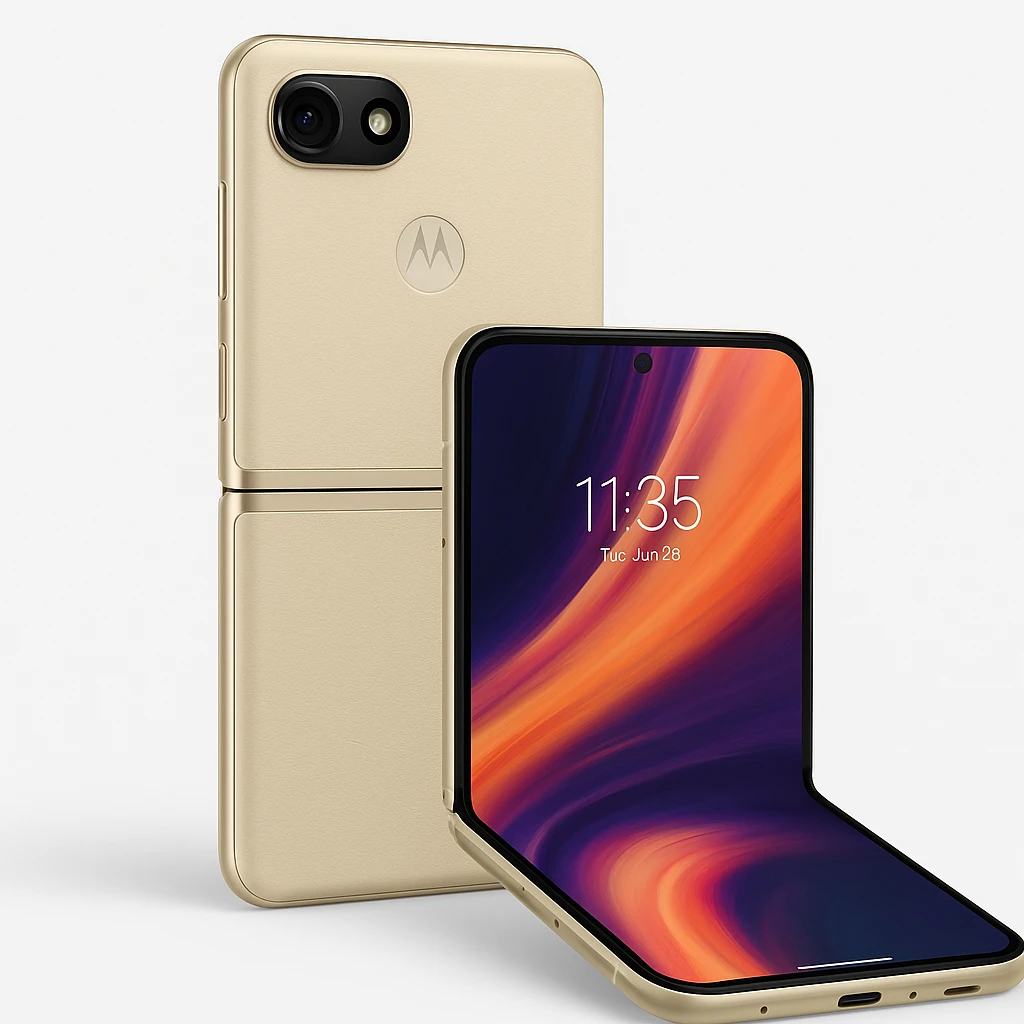 Motorola Razr 50 - Smartphone - Android - Beige - Touch