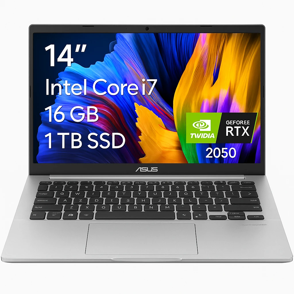 ASUS - Notebook - 14" - Intel Core i7 I7-1355U - 16 GB - 1 TB SSD - NVIDIA GeForce RTX 2050