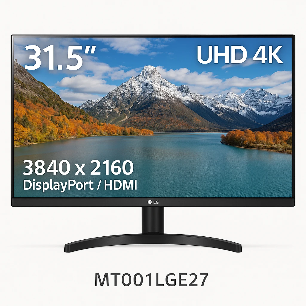 LG - 31.5" - 3840 x 2160 - DisplayPort / HDMI - UHD 4K