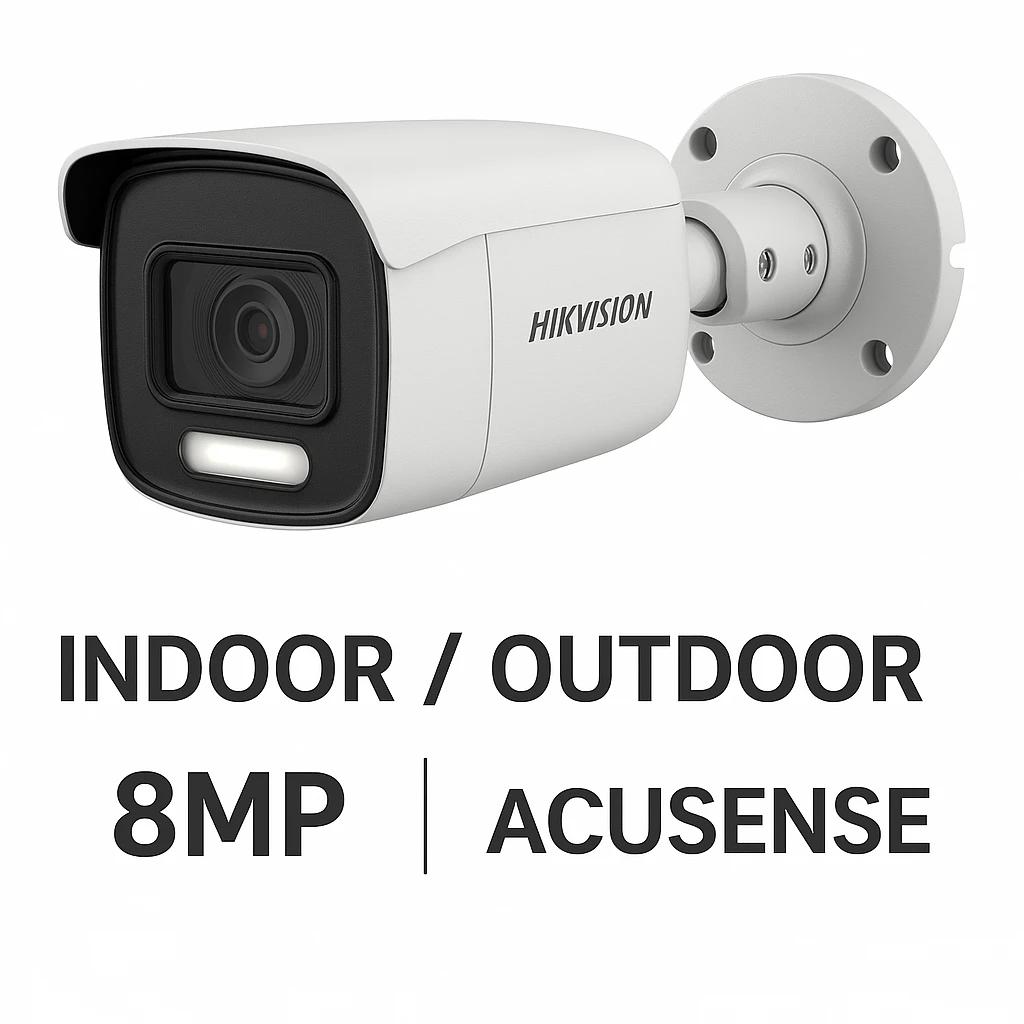 Hikvision - Surveillance camera - Indoor / Outdoor - 8MP Acusense Smart Hybrid Ligh