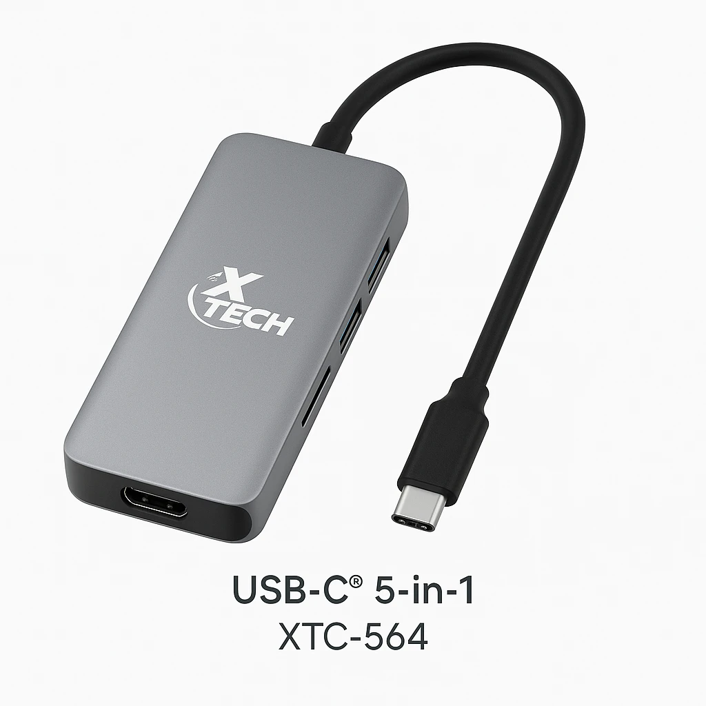 Xtech - Hub - 5 puertos - USB-C® 5-in-1 XTC-564